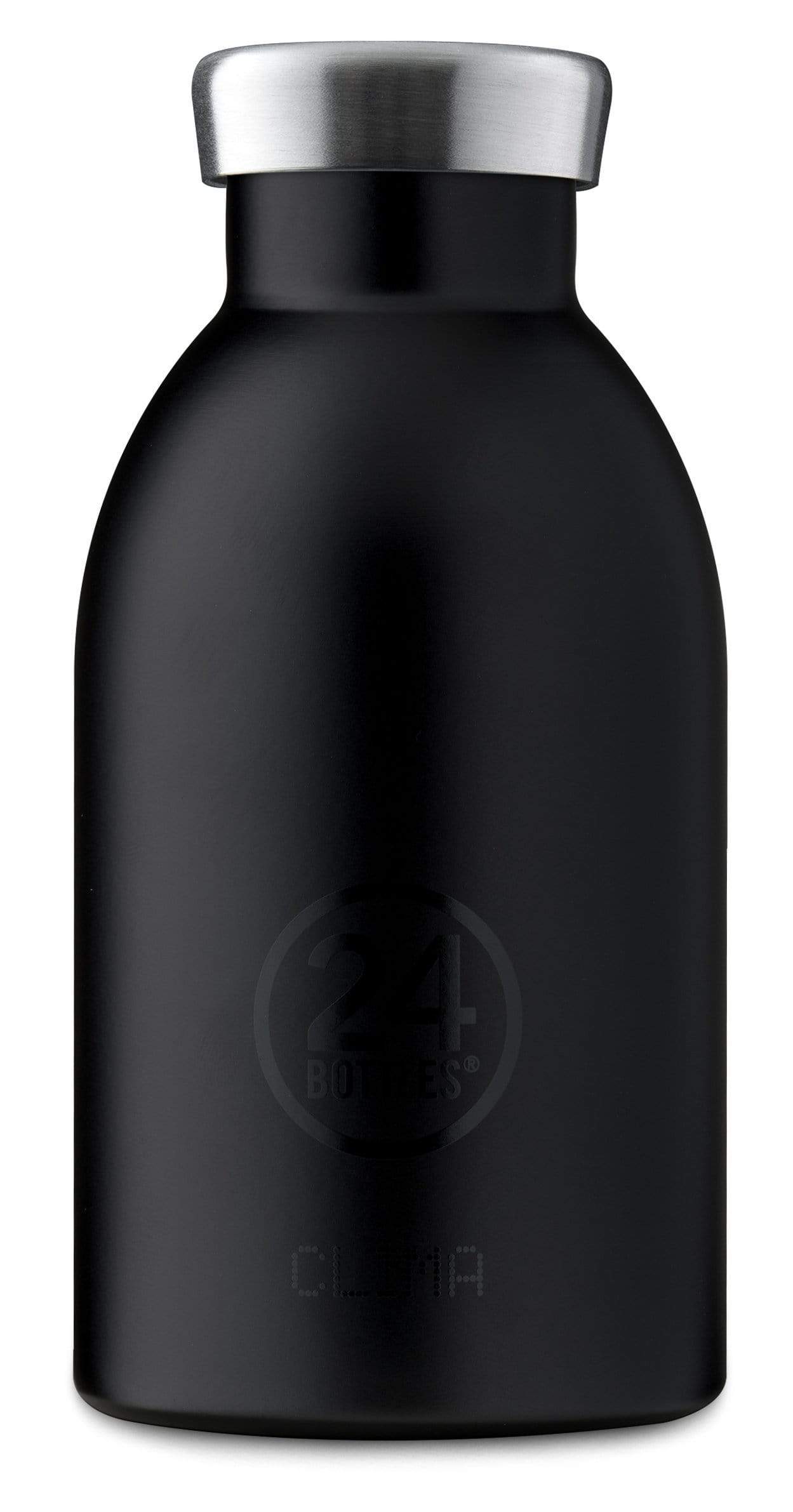24bottles Clima Bottle 330ml Double walled insulated Stainless Steel water bottle - eco friendly reusable BPA free hot cold modern portable leak proof for travel office home gym - Tuxedo BlackSustainable LivingIntroducing the CLIMA Bottle 330ml water bott
